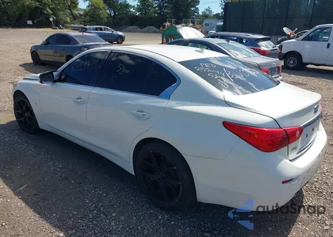 2014 Infiniti Q50 Premium from USA, damaged, VIN JN1BV7AR6EM697743